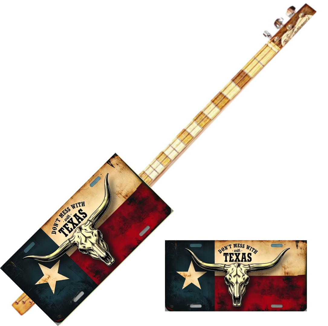 Texas tmu/3tpv cigar box guitar