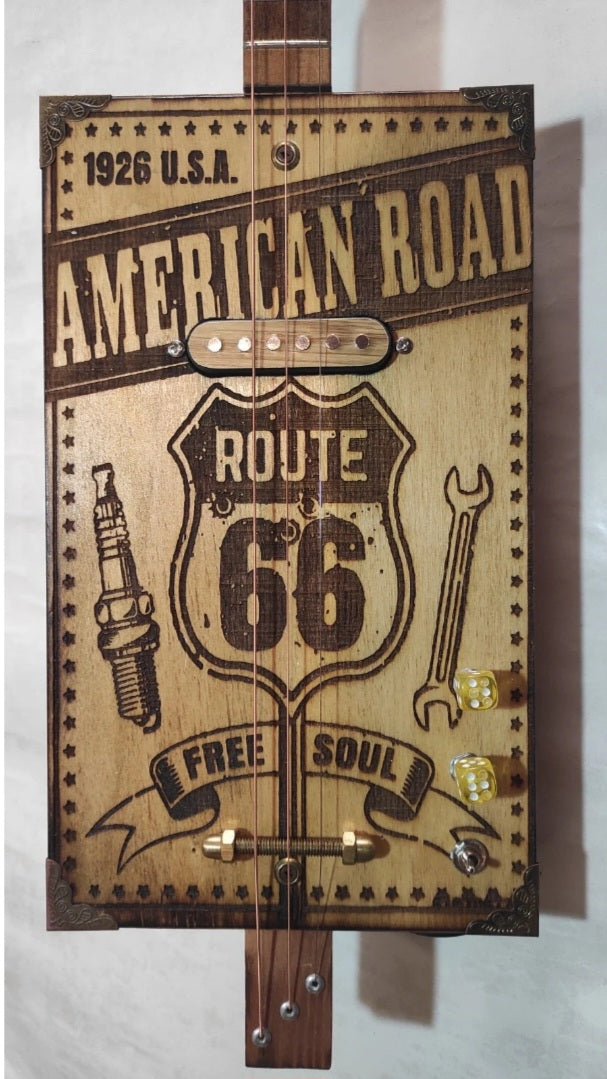 American road 3 special Cigar box Guitar Pick-up single coil