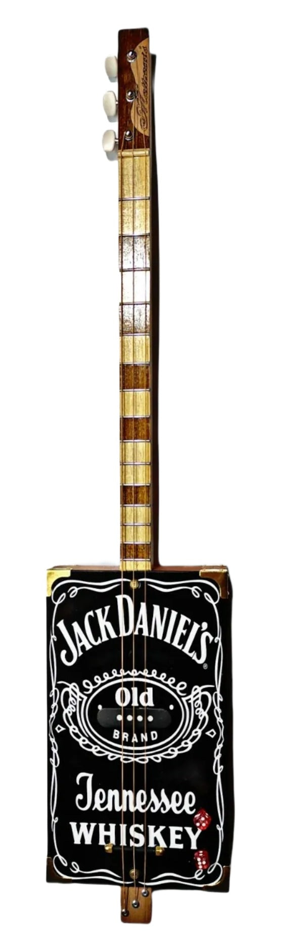 Jack Daniel's 3tpv tribute Cigar Box Guitar