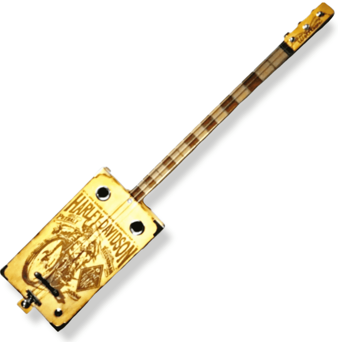 Joe Petrali 3tpv cigar box guitar Matteacci's Made in Italy