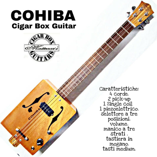 Cohiba 4TP-PRECISION Cigar Box Guitar MATTEACCI'S