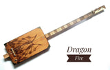 Dragon Fire 3tpv cigar box guitar Matteacci's Made in Italy