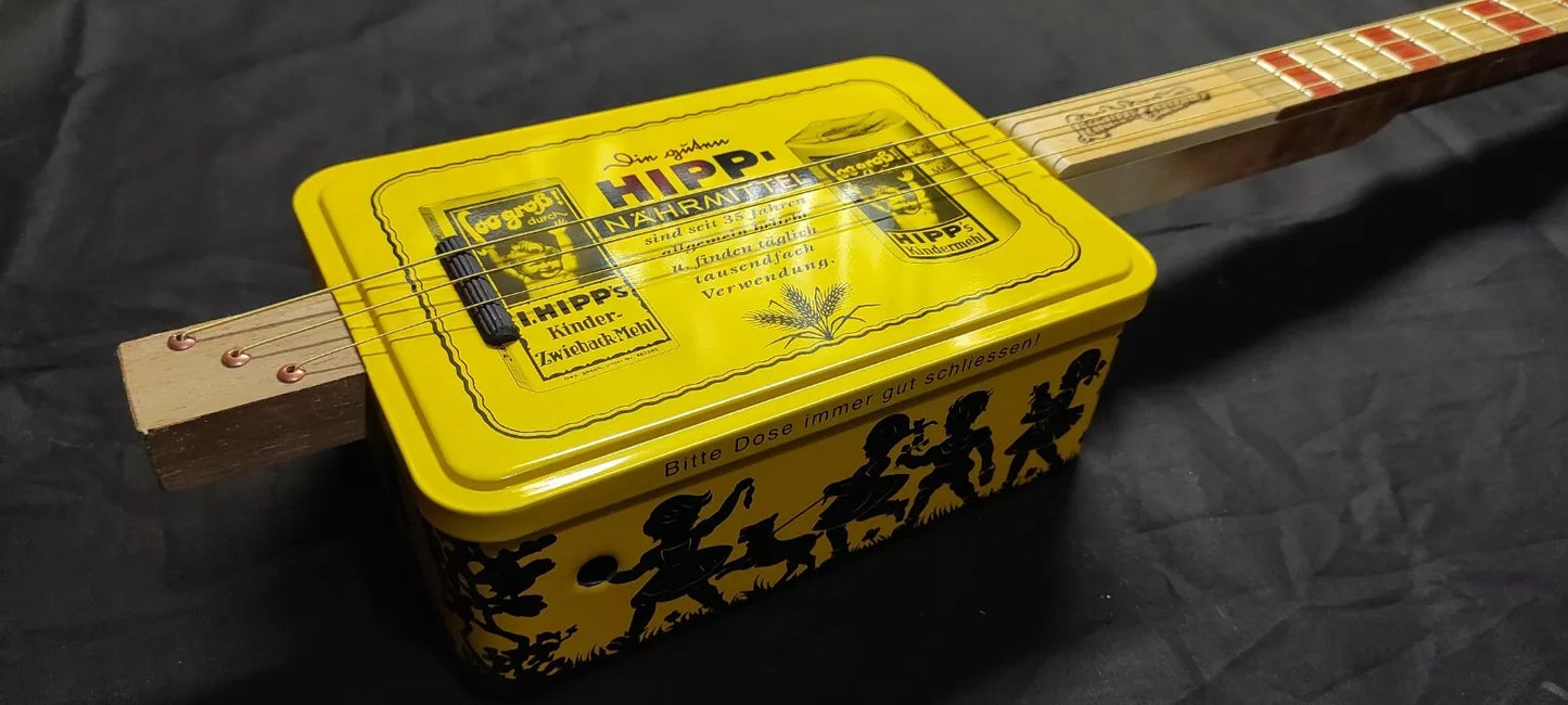 Hipp Type Original Box 3tpv Cigar Box Guitar MATTEACCI'S Made IN Italy