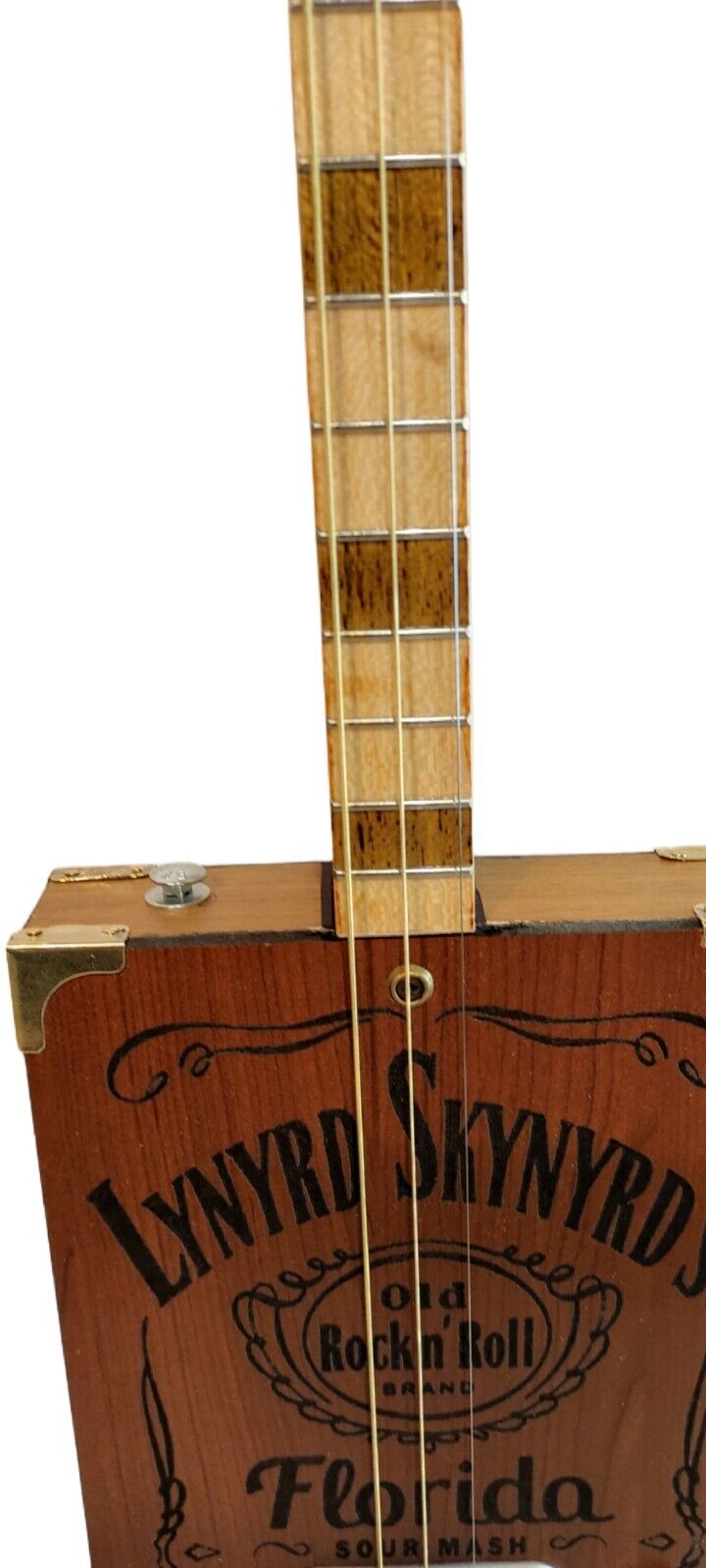 Lynyrd Skinyrd's Tribute 3tpv special Cigar Box Guitar