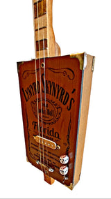 Lynyrd Skinyrd's Tribute 3tpv special Cigar Box Guitar