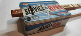 Service Blu 3tpv Cigar Box Guitar Matteacci's Made in Italy.