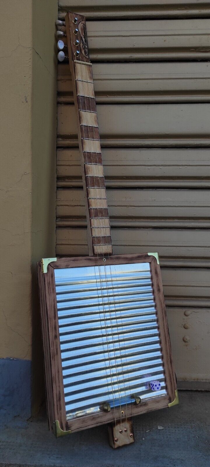 Washboard Electric Guitar 4tpv Cigar Box Matteacci's