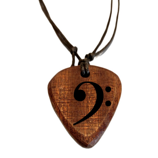 Necklace plectrum of the Musician with the bass key