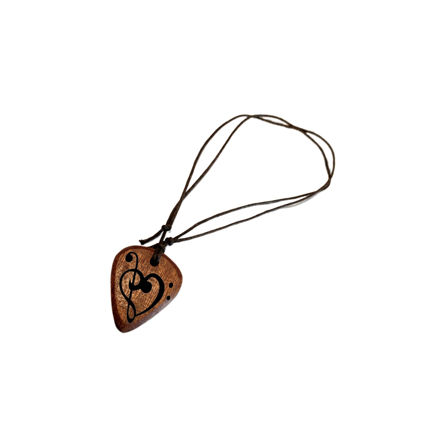 Necklace plectrum of the Musician with the key of violin and bass