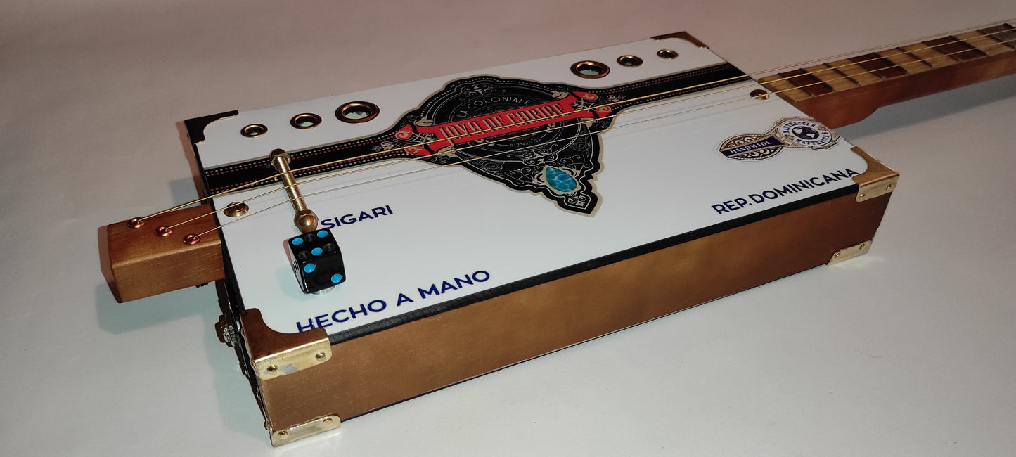 Joya de Caribe 3tpv Special cigar box guitar Matteacci's Made in Italy