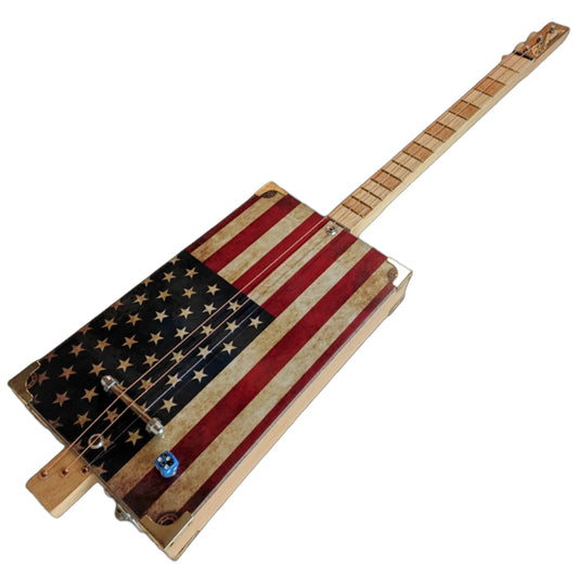 America Cigar box Guitar 3tpv
