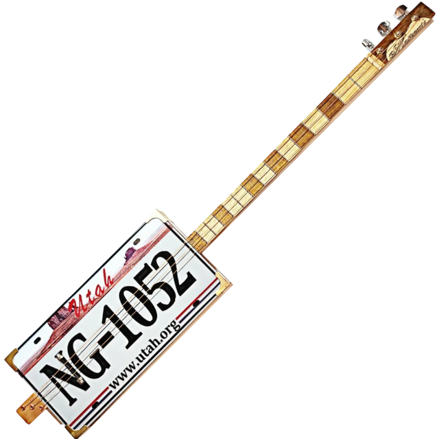 Utah 3tpv cigar box guitar Matteacci's Made in Italy