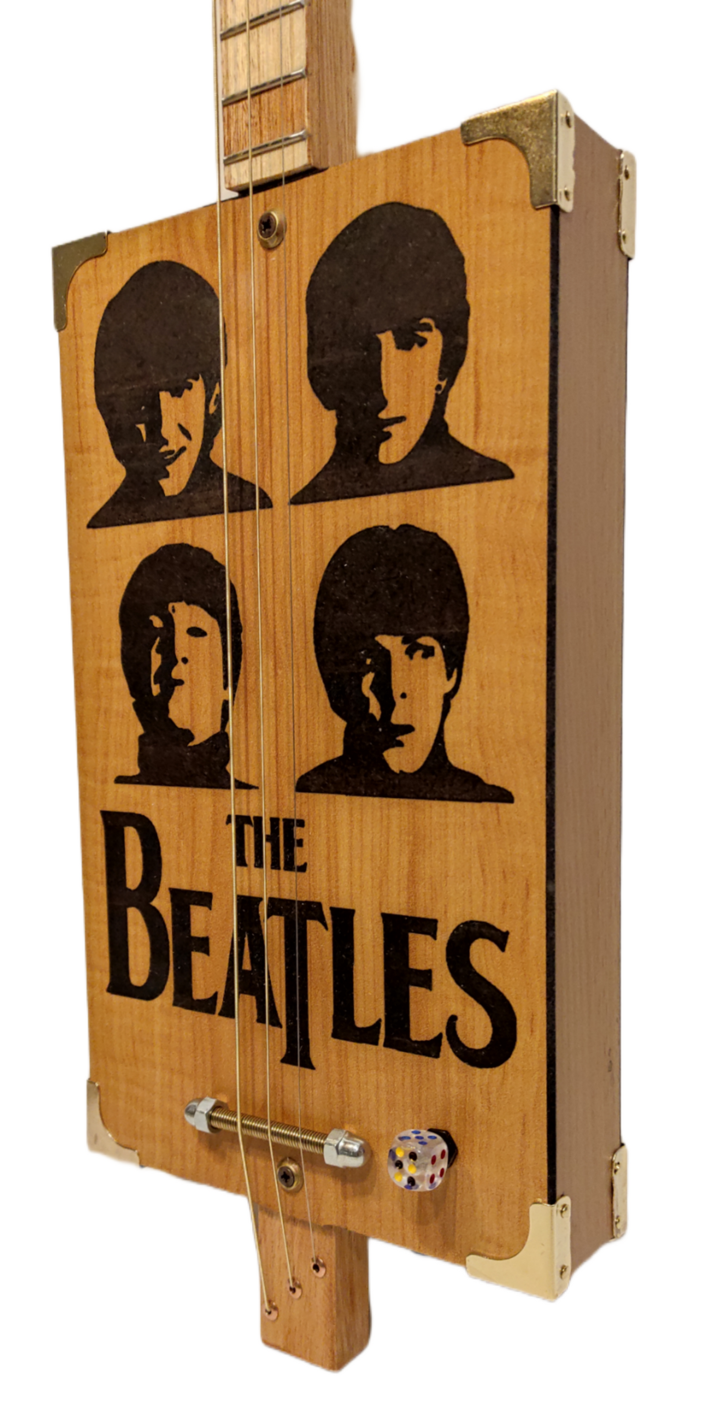 The Beatles Cigar Box Guitar 3tpv