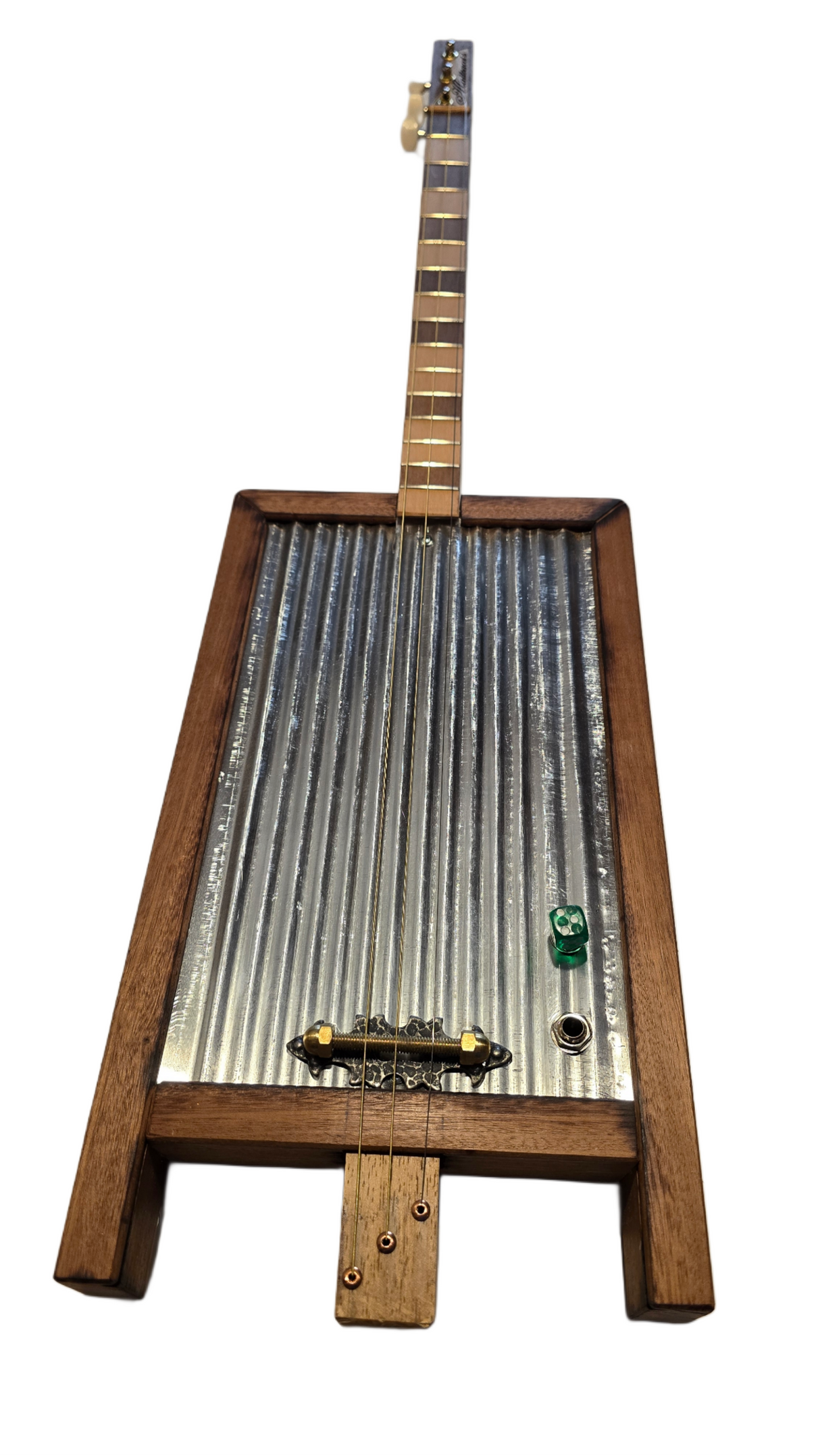 Washboard Electric Guitar 3 tpv Cigar Box Matteacci's