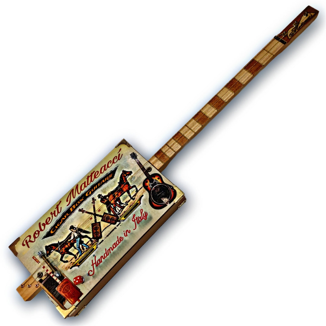 Matteacci's Lv 3tpv cigar box guitar