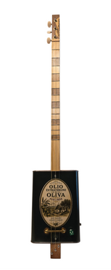 Olio extravergine d'oliva pugliese cigar box guitar 3tpv