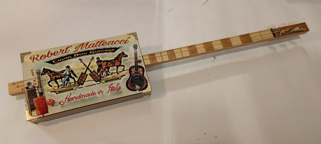 Matteacci's Lv 3tpv cigar box guitar