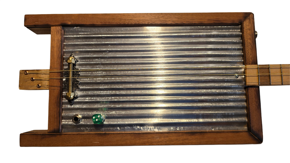 Washboard Electric Guitar 3 tpv Cigar Box Matteacci's