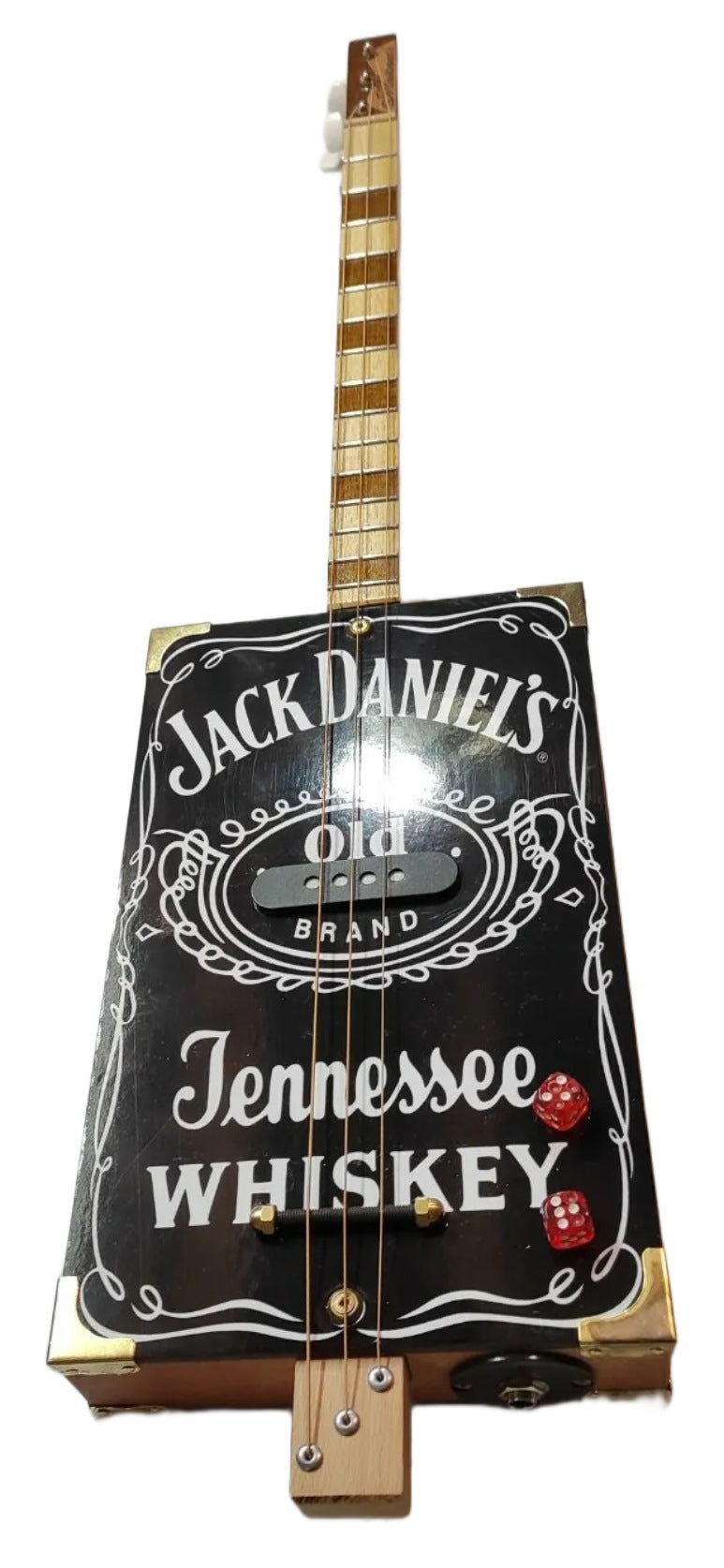 Jack Daniel's 3tpv tribute Cigar Box Guitar