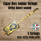 Set corde per Cigar Box Guitar 3 strings, G-D-G tuning