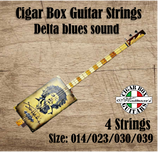 Set corde per Cigar Box Guitar 4 strings, B-G-D-G tuning