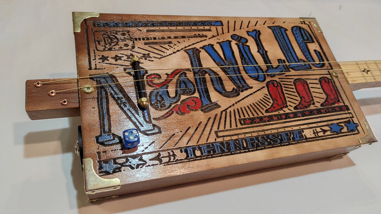 Nashville 3TPV Cigar Box Guitar