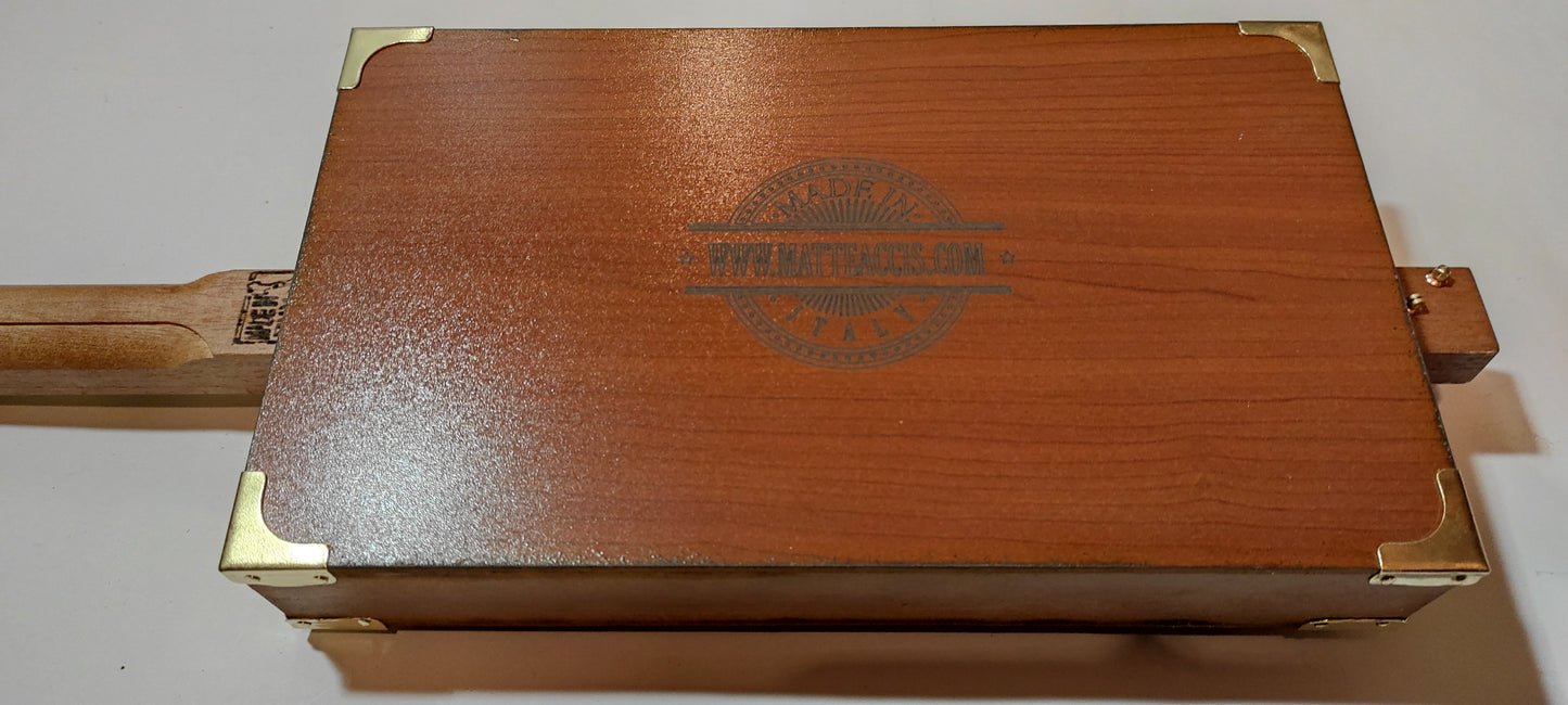Harley Davidson 3tpv-ls cigar box guitar Matteacci's Made in Italy
