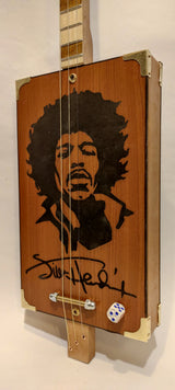 Jimi Hendrix 3tpv-ls cigar box guitar