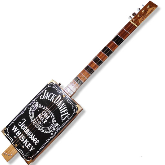 Jack Daniel's 4tpv cigar box guitar Matteacci's Made in Italy