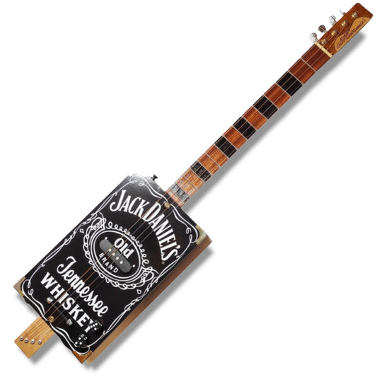 Jack Daniel's 4tpv-Single coil cigar box guitar Matteacci's Made in Italy