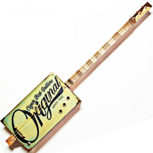 Original 3tpv cigar box guitar Matteacci's Made in Italy