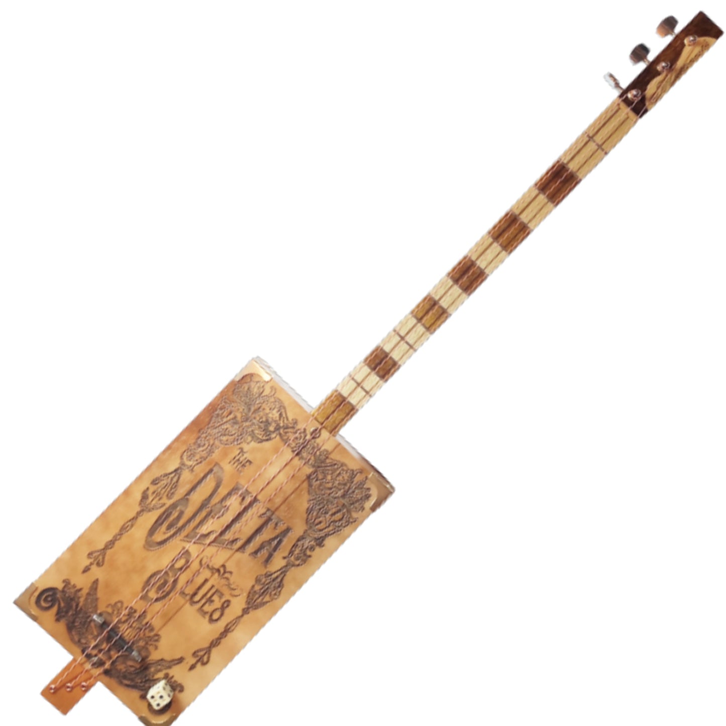 The delta blues 3tpv cigar box guitar Matteacci's Made in Italy
