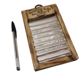 Mini pocket-size cm 10x25 Metal Wood Washboard delta blues Robert Matteacci