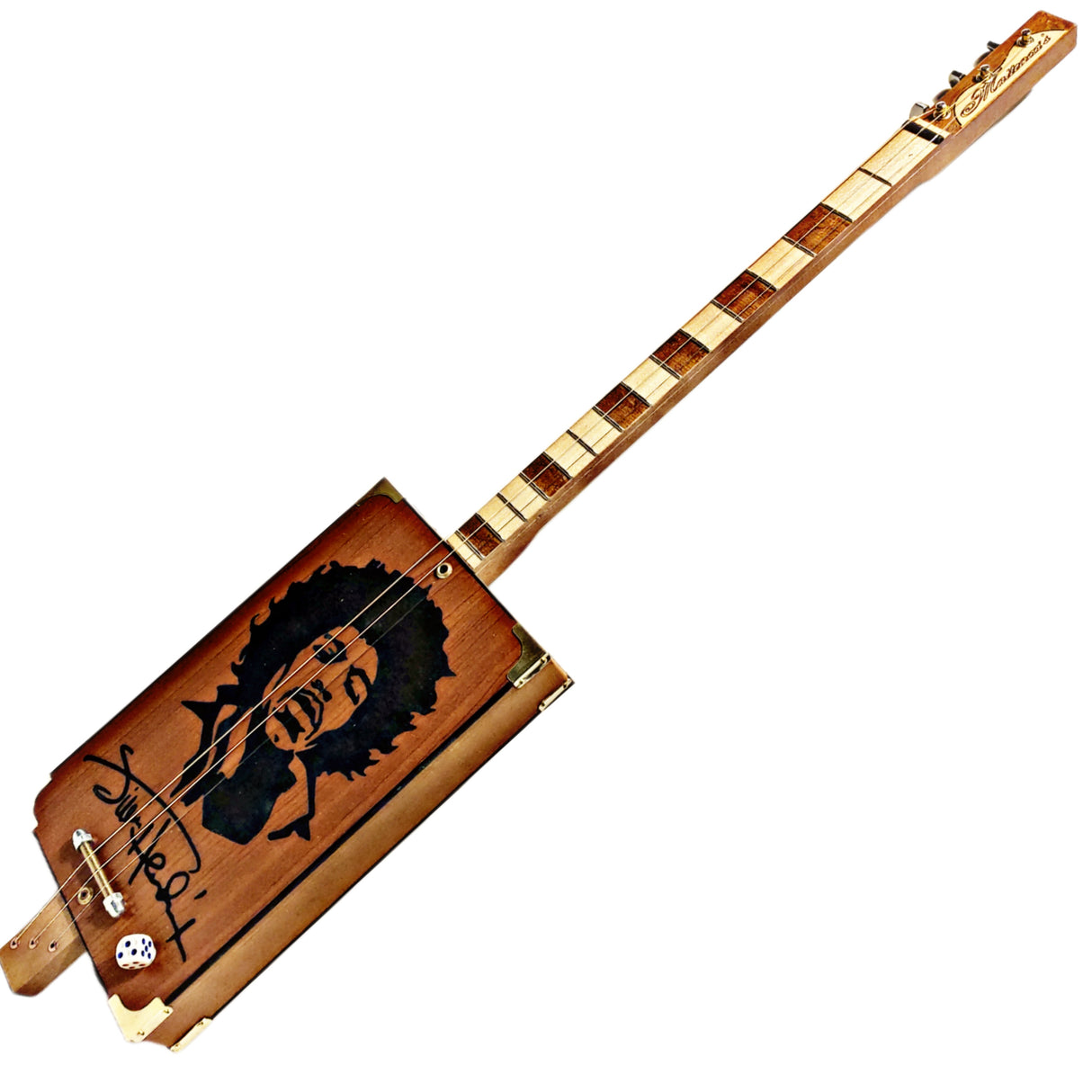 Jimi Hendrix 3tpv-ls cigar box guitar