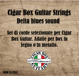 Set corde per Cigar Box Guitar 4 strings, B-G-D-G tuning